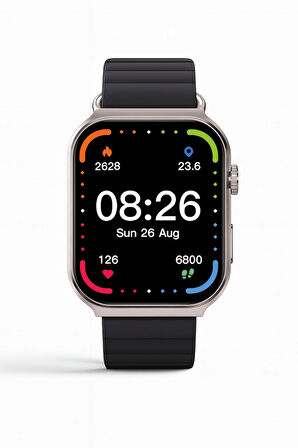 Su Geçirmez  Akıllı Saat Alarm Müzik Adımsayar 100 Spor Modu 47mm