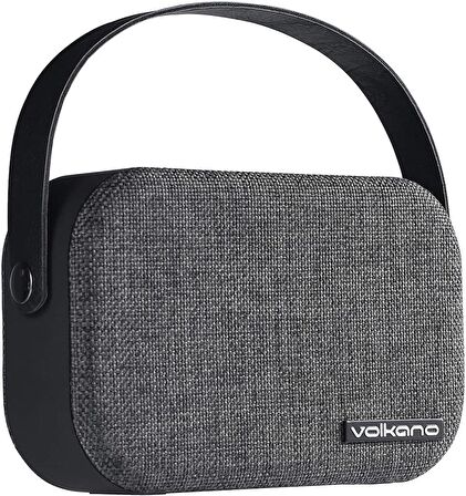 Volkano Fabric Series Kablosuz Bluetooth Hoparlör Koyu Gri VK-3020-GRD