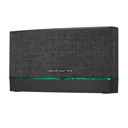 Volkano Texture Series Bluetooth Hoparlör Koyu Gri Led Işıklı RGB Kablosuz VK-3450-DGR