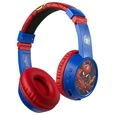 Disney Marvel Spiderman Lisanslı Mikrofonlu Bluetooth Kulak Üstü Çocuk Kulaklığı