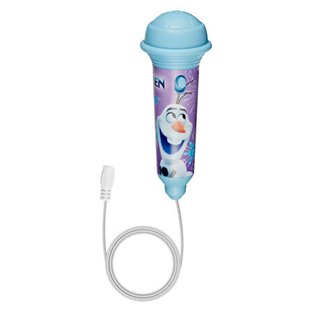 Disney Frozen Karlar Ülkesi Mini Karaoke Mikrofon Seti Işıklı Kemer Kancalı Lisanslı Mikrofonlu DY-3650-Fz