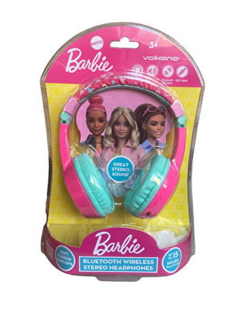 Barbie Çocuk Bluetooth Kulaklık Mikrofonlu Kablosuz Çocuk Kulaklığı Lisanslı MT-9938-BR