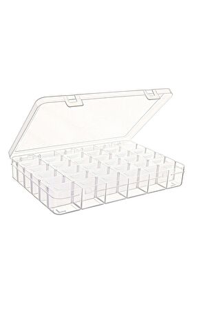 36 Bölmeli Ayarlı Plastik Organizer Kutu