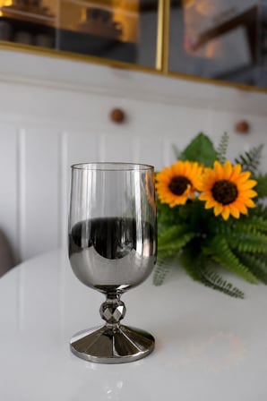 Bohemia Crystal 6'lı Su Bardağı Antrasit 135 ml Cam Kahve Yanı Sunum Bardağı