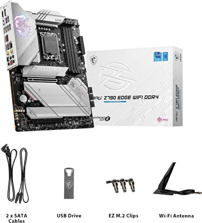 MSI Mpg Z790 Edge Wi-Fi Intel LGA1700 DDR4 ATX Anakart - TEŞHİR