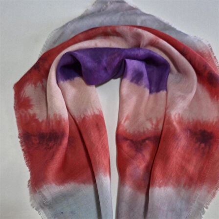 Kare Pamuklu Bandana, El Boyaması Batik Bandana, El Yapımı, Hediyelik, Moli Tasarım
