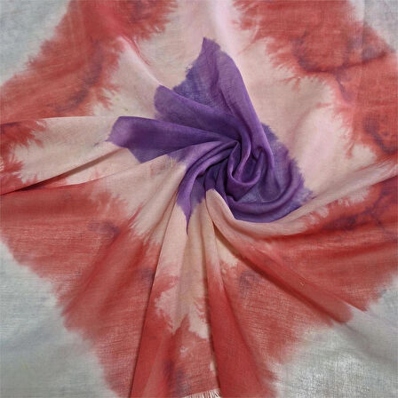 Kare Pamuklu Bandana, El Boyaması Batik Bandana, El Yapımı, Hediyelik, Moli Tasarım