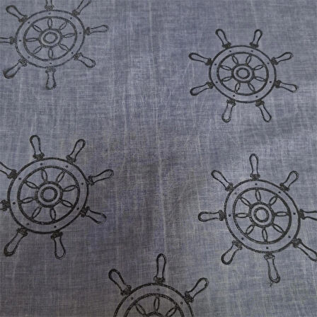 Pamuklu Fular, Tahta Baskılı, Hediyelik , El Yapımı Taşlanmış Pamuklu Fular, Moli Tasarım