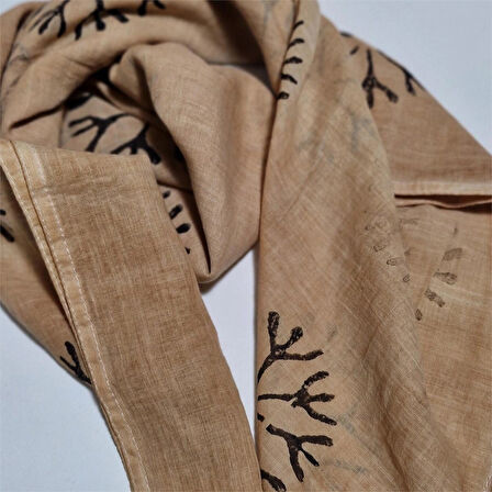 Kare pamuklu baskılı fular, El Yapımı pamuklu kare fular, Hediyelik tasarım, Moli tasarım