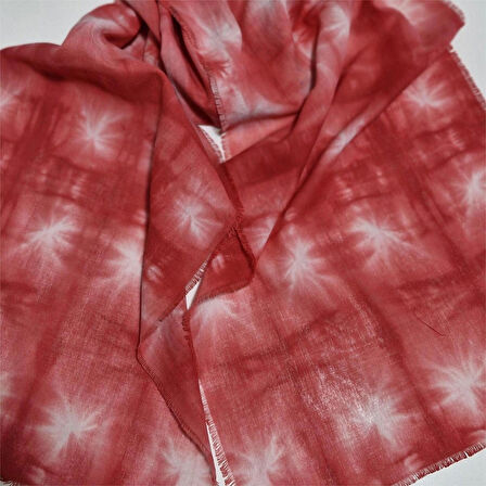 İnce Pamuklu Fular , Batik boyalı ,  Hediyelik Şık Fular, El Yapımı, Moli Tasarım