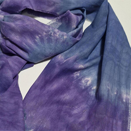 İnce Pamuklu Fular , Batik boyalı ,  Hediyelik Şık Fular, El Yapımı, Moli Tasarım, 60100118058
