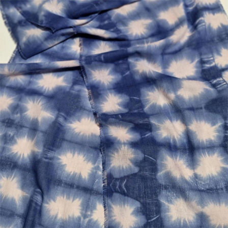 Pamuklu Fular , Batik Boyalı , Hediyelik Şık Fular, El Yapımı, Moli tasarım