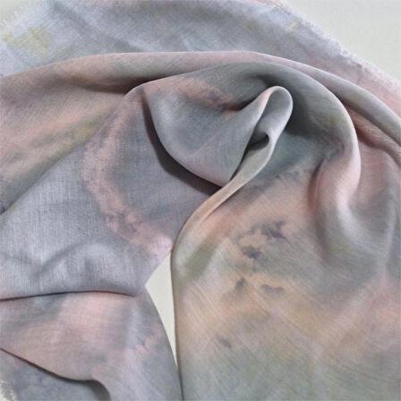 Kare Pamuklu Bandana, El Boyaması Batik Bandana, El Yapımı, Hediyelik, Moli Tasarım