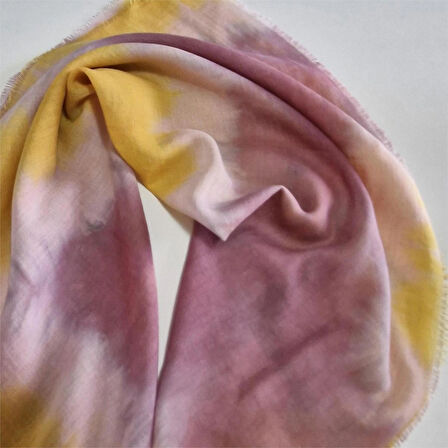 Kare Pamuklu Bandana, El Boyaması Batik Bandana, El Yapımı, Hediyelik, Moli Tasarım