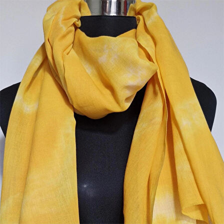 Geniş Batik Boyama Pamuklu Şal, Mevsimlik El Boyaması, Tasarım Şal, Hediyelik, Moli Tasarım