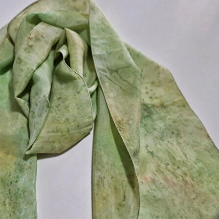 Tuzlu Batik Boyalı, El Boyaması,  El Yapımı, Hediyelik ipek fular, Tasarım, Moli Tasarım