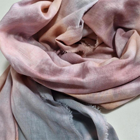 Geniş Batik Boyama Pamuklu Şal, Mevsimlik El Boyaması, Tasarım Şal, Hediyelik, Moli Tasarım