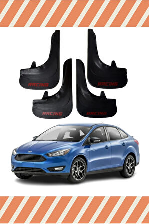 Ford Focus 3 Sd 2011-2015 Racing yazılı 4’lü tozluk çamurluk paçalık koruma sağlar