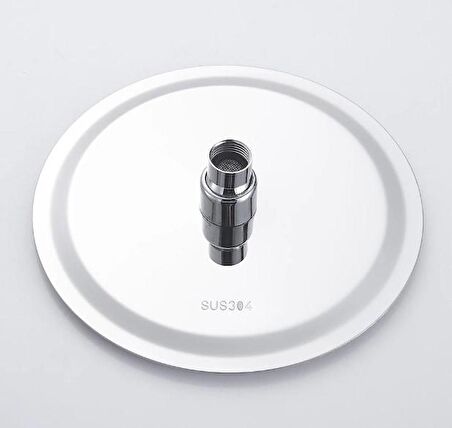 T-MAY Banyo Sardes Oval İnce Tepe Duş Seti Başlığı 25x25 Paslanmaz Metal