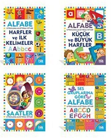 Eğlenceli Alfabe Seti (4 Kitap) / Kolektif
