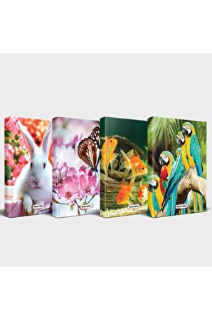 Sevimli Hayvanlar Defter Seti 4'Lü V4