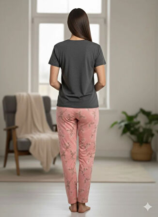 KADIN KISA KOL PİJAMA TAKIM