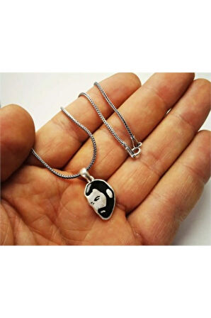 Ahmet Kaya Gümüş Erkek Kolye Zincir