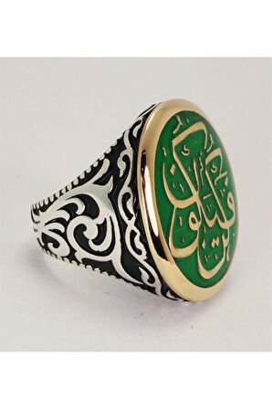 Ol Der Ve Hemen Olur Yazılı Gümüş Erkek Yüzük