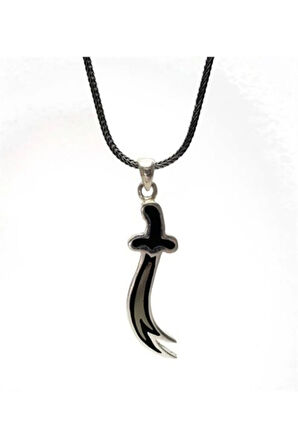 Mineli Zülfikar Gümüş Erkek Kolye Zincir Ortaboy