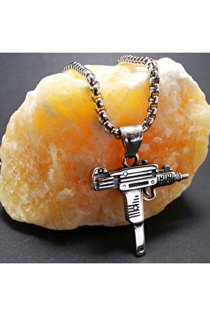 Ottoman Çelik Uzi Erkek Kolye Zincir