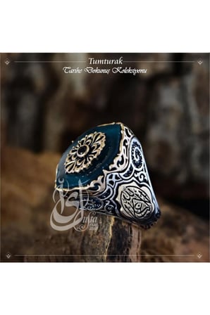 Islam Usta Tasarımı Tumturak Gümüş Erkek Yüzük