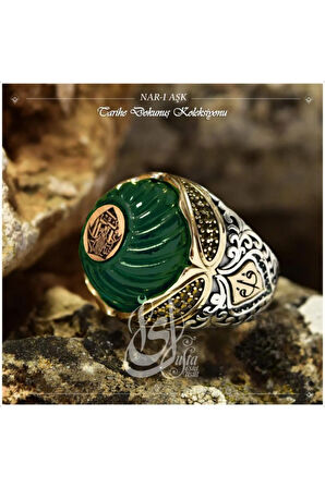 Islam Usta Tasarımı Nar-ı Aşk Gümüş Erkek Yüzük