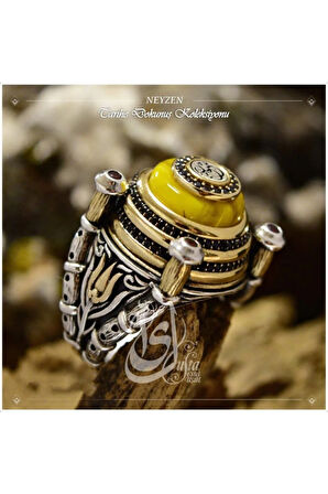 Islam Usta Tasarımı Neyzen Gümüş Erkek Yüzük