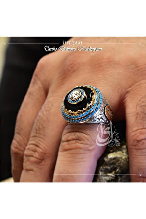 Islam Usta Tasarımı Ihtişam Gümüş Erkek Yüzük