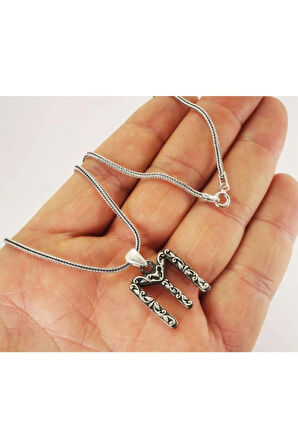 Iyı Yazılı Kayı Boyu Simgeli Gümüş Erkek Kolye Zincir