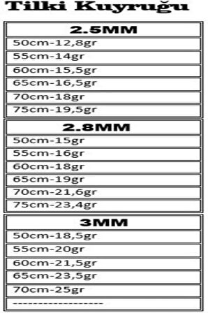 2.5mm Kalın Tilki Kuyruğu Gümüş Erkek Kolye Zincir