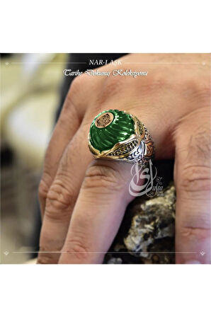 Islam Usta Tasarımı Nar-ı Aşk Gümüş Erkek Yüzük