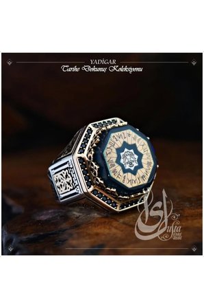 Islam Usta Tasarımı Yadigar Gümüş Erkek Yüzük