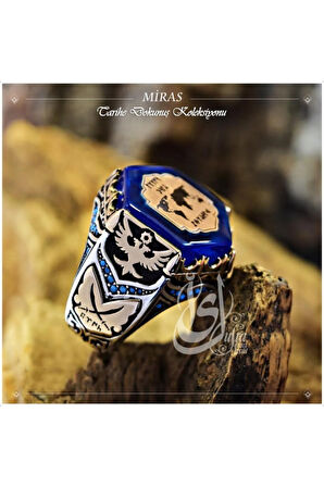 Islam Usta Tasarımı Miras Gümüş Erkek Yüzük