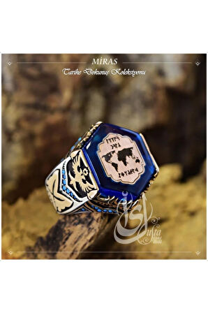 Islam Usta Tasarımı Miras Gümüş Erkek Yüzük