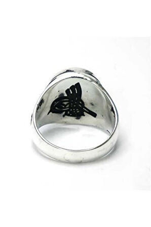 Osmanlı Cihan Devleti Yazılı Gümüş Erkek Yüzüğü