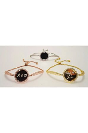 Kadın Gümüş Rose Renk Suyolu Bileklik Bilezik