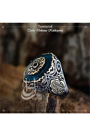 Islam Usta Tasarımı Tumturak Gümüş Erkek Yüzük