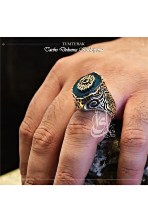 Islam Usta Tasarımı Tumturak Gümüş Erkek Yüzük