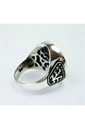 Hz. Süleyman Mührü Büyük Boy Gümüş Erkek Yüzüğü