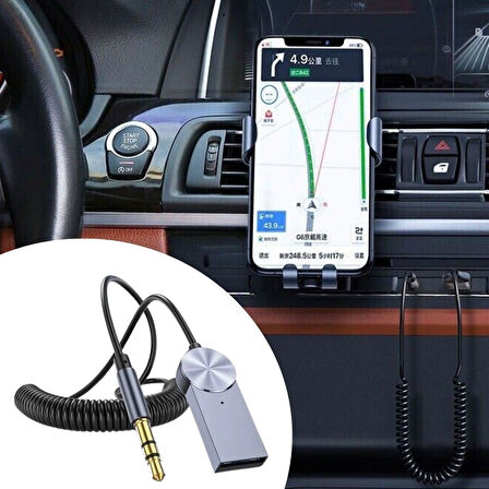 CT-STONES® Araba için Bluetooth Aux Alıcısı Wireless Araç Kiti