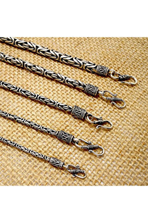 2mm Italyan Kancalı Kral Model 925 Ayar Gümüş Erkek Kolye Zincir 240079804