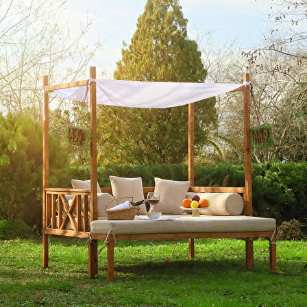 MANDU” Exclusive Ahşap Bahçe Yatağı (daybed)