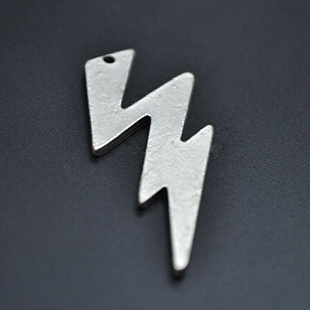 Şimşek - The Flash Kolye Ucu - Antik Gümüş Kaplama - Kod:164