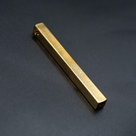 Çubuk Kolye Ucu - Gold Renk - Antik Gümüş Kaplama - Kod:1618